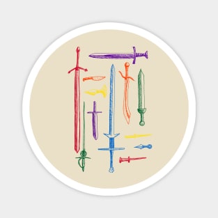 Pride Swords Magnet